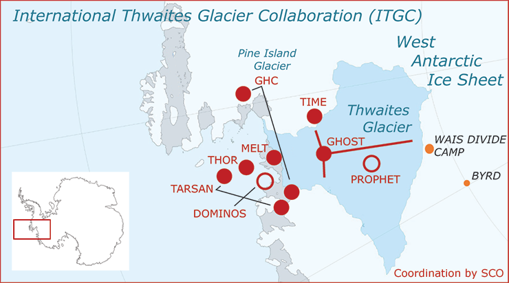 Location map of ITGC projects