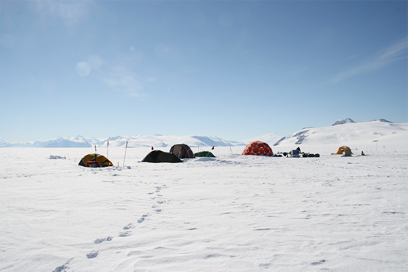 Field camp photo by Ted Scambos