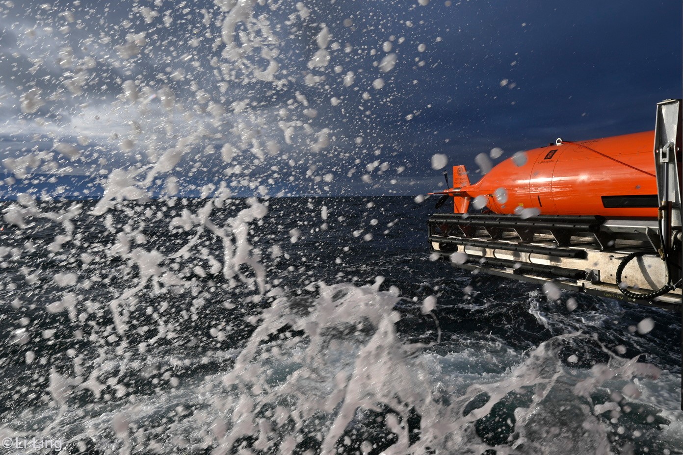 The AUV Ran on board an icebreaker in the Antarctic. Credit: Li Ling, University of Gothenburg, February 2024