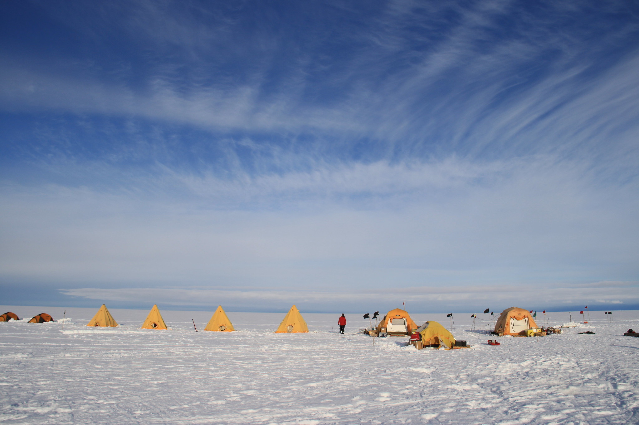 Cavity Camp on Thwaites Eastern Ice Shelf, Dec 2020, Ted Scambos