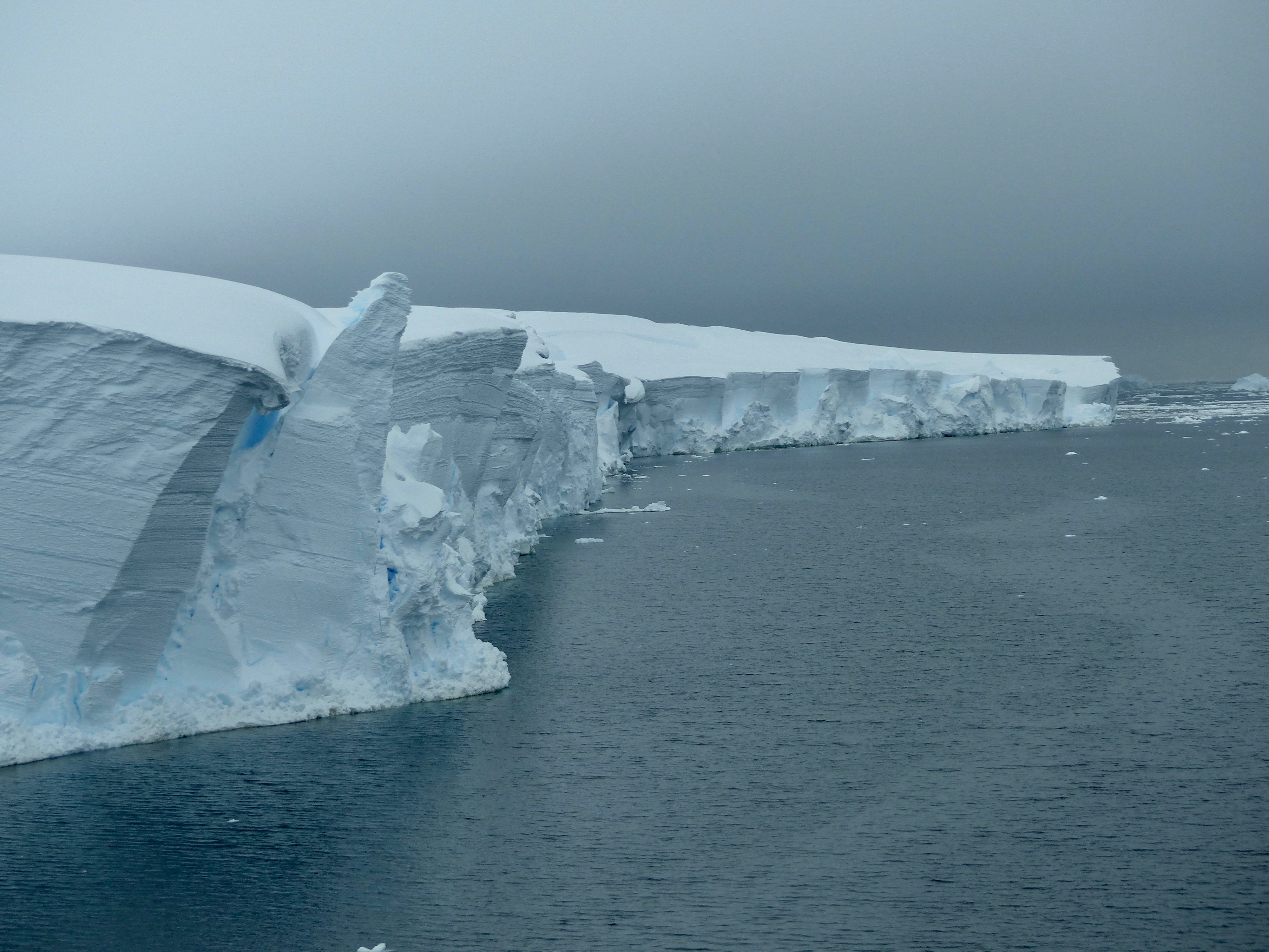 An glacier front