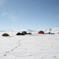 Field camp photo by Ted Scambos