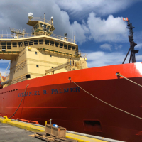 The Nathaniel B. Palmer in port. Photo credit: Jeff Goodell