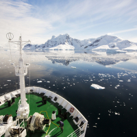 View from an icebreaker deck