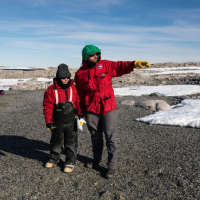 PhD students explore one of the Schaefer Islands