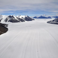 Thwaites Glacier from the air, by David Vaughan