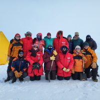 TIME team posing at McMurdo. Photo credit: Tara Sweeney