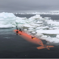 The submersible underwater vehicle Ran offshore of Antarctica 2022.