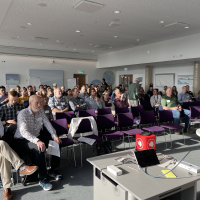 ITGC scientists listen to a talk at the recent meeting in Cambridge