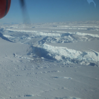 An aerial view of Thwaites