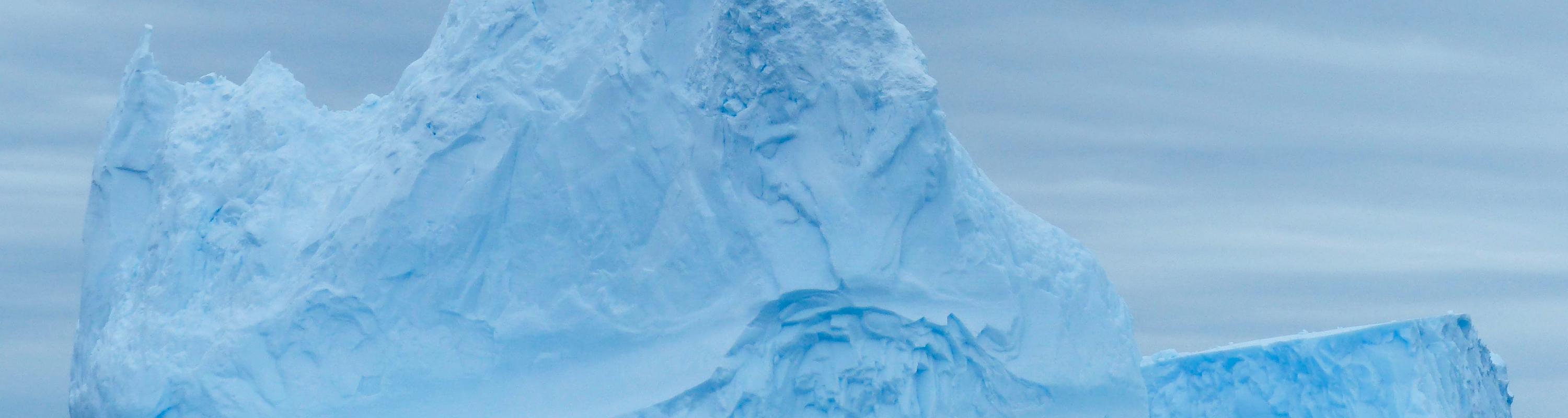 The first iceberg the ship approached up close. Photo credit: Tasha Snow